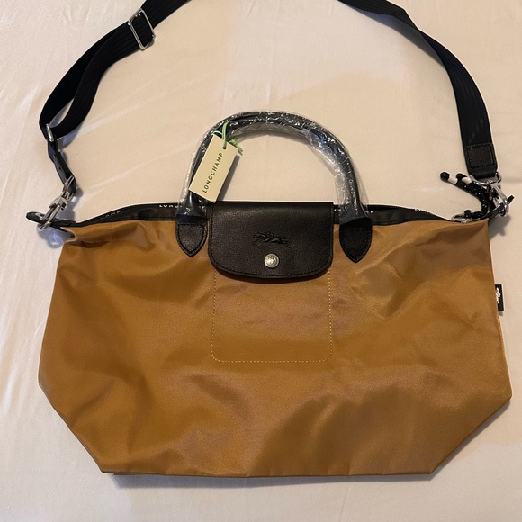 Longchamp Handbags - Longchamp Tan and Black Handbag